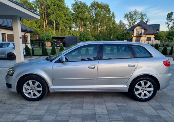 Audi A3 cena 21900 przebieg: 161936, rok produkcji 2008 z Szczytna małe 137
